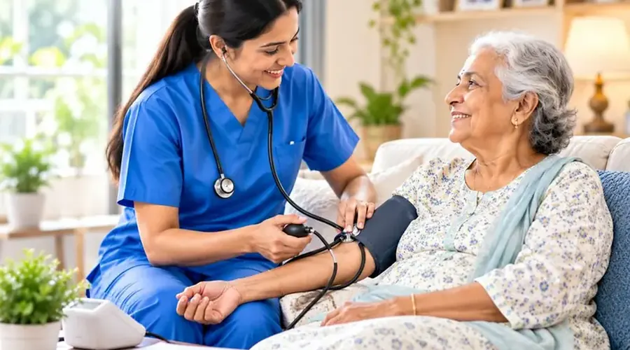 B.Sc and GNM nursing care at home