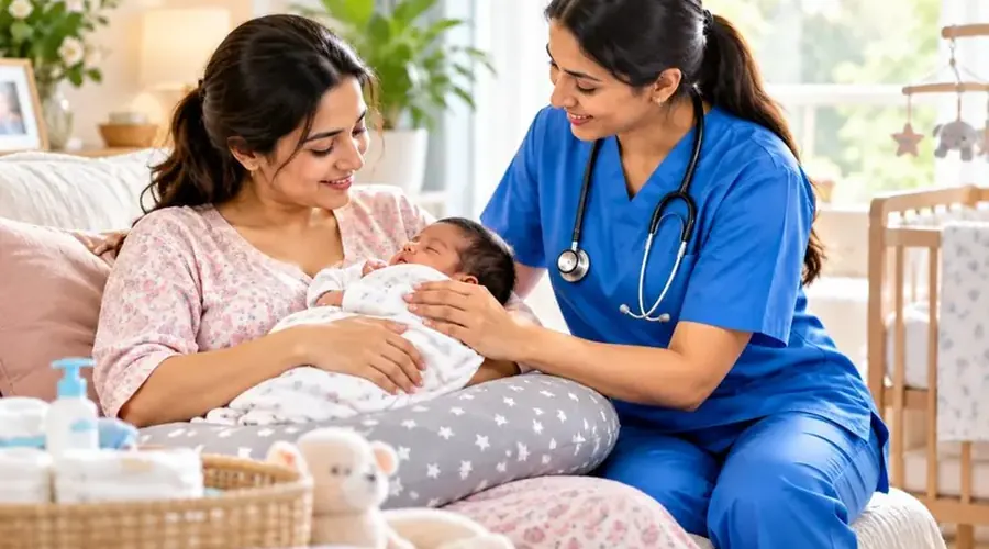 Baby and mother home care support