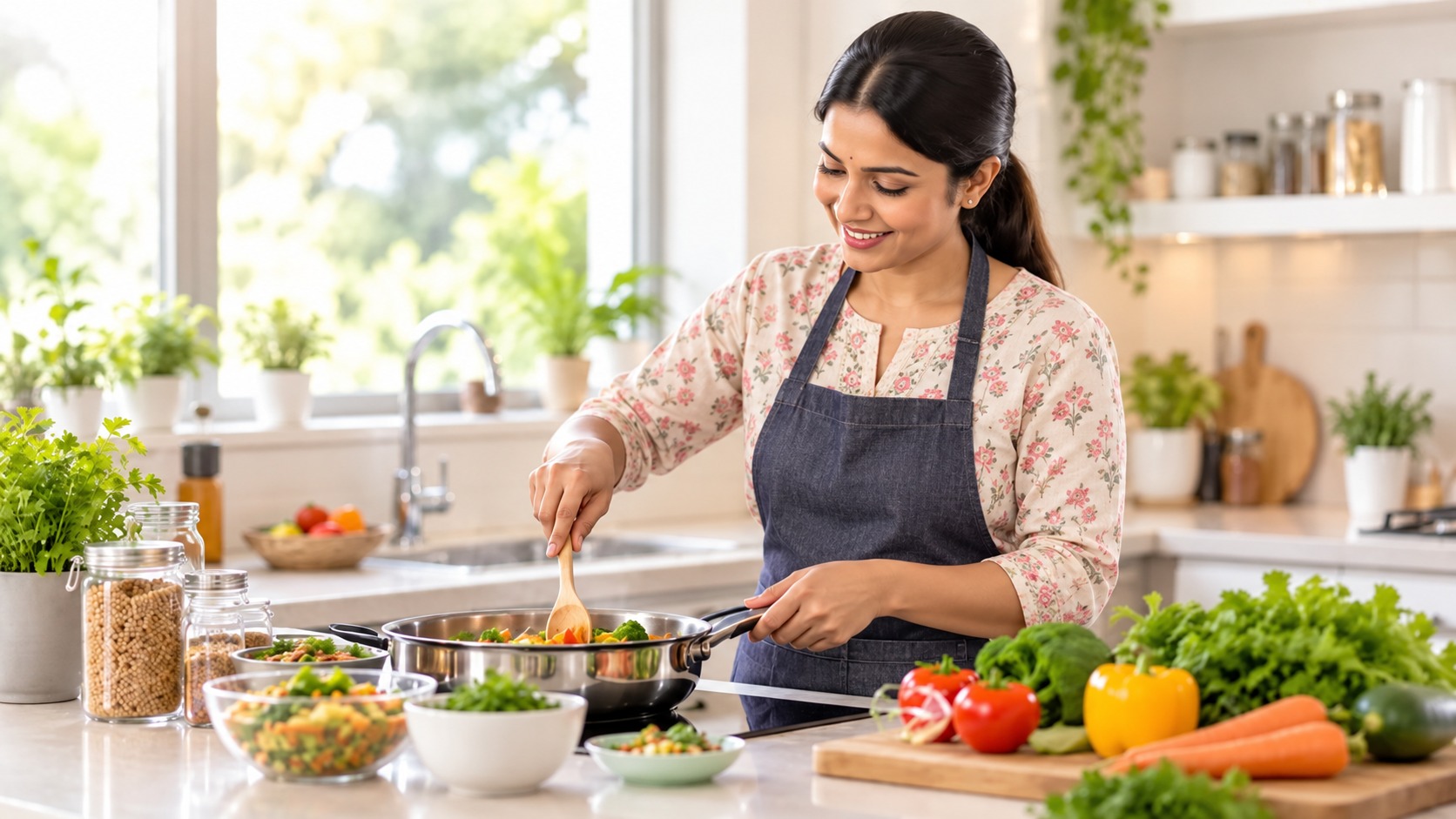 Home cooking service for healthy meals