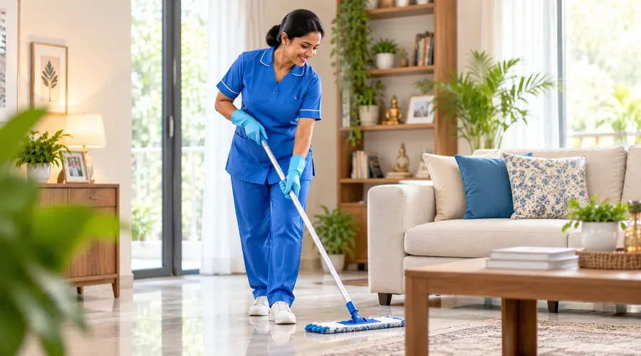 Housekeeping service in a home care setting