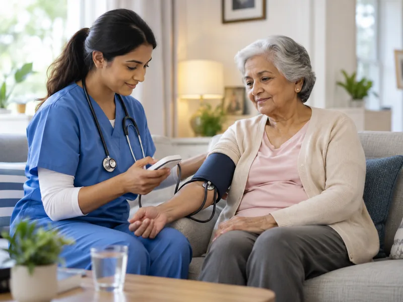 Health monitoring service at home